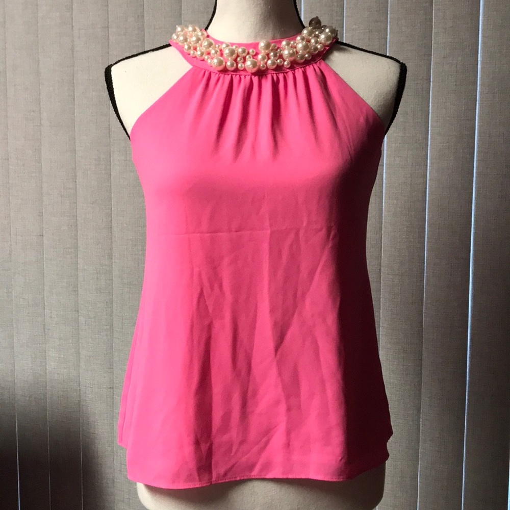 NWT Lilly Pulitzer Shawn Top XXS Pink Tropics